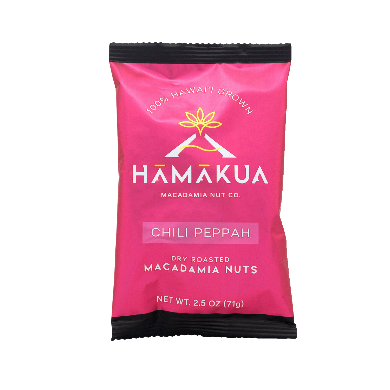 Hāmākua Macadamia Nut Company Chili Peppah macadamia nuts 2.5oz pouch