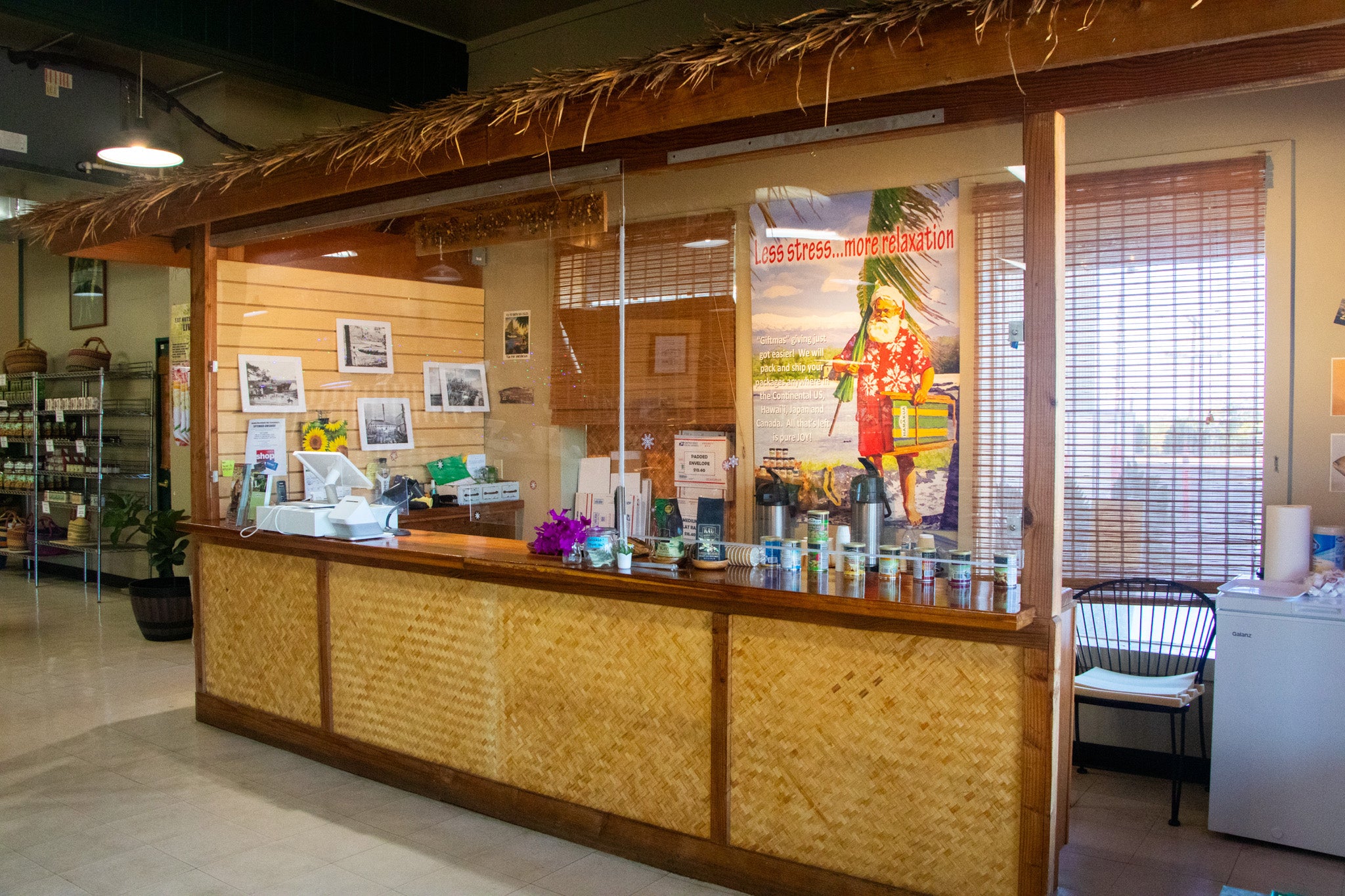 Sampling bar at the Hāmākua Macadamia Nut Company Visitor Center
