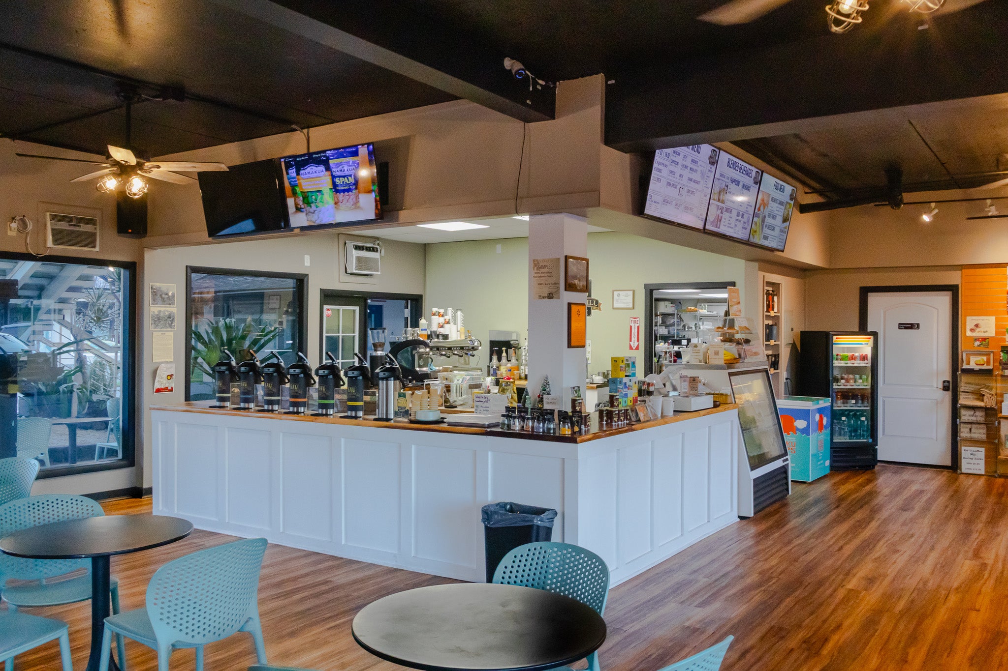 Kaʻū Coffee Mill Cafe interior
