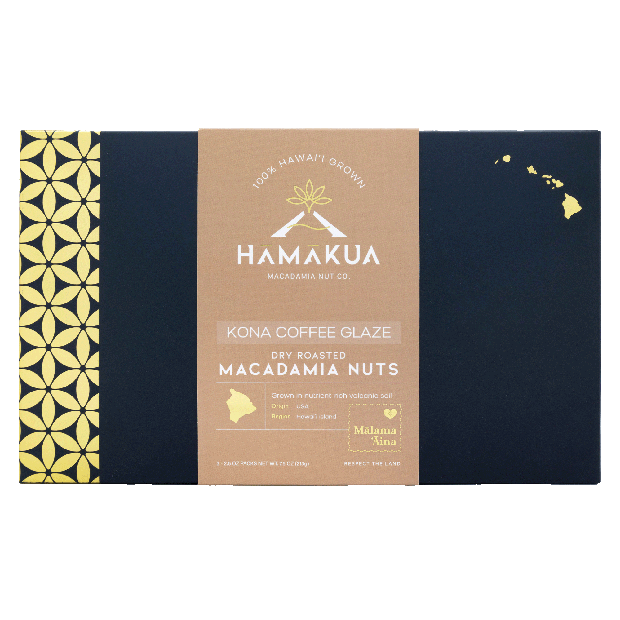 Hāmākua Macadamia Nut Company Kona Coffee Glaze macadamia nuts box