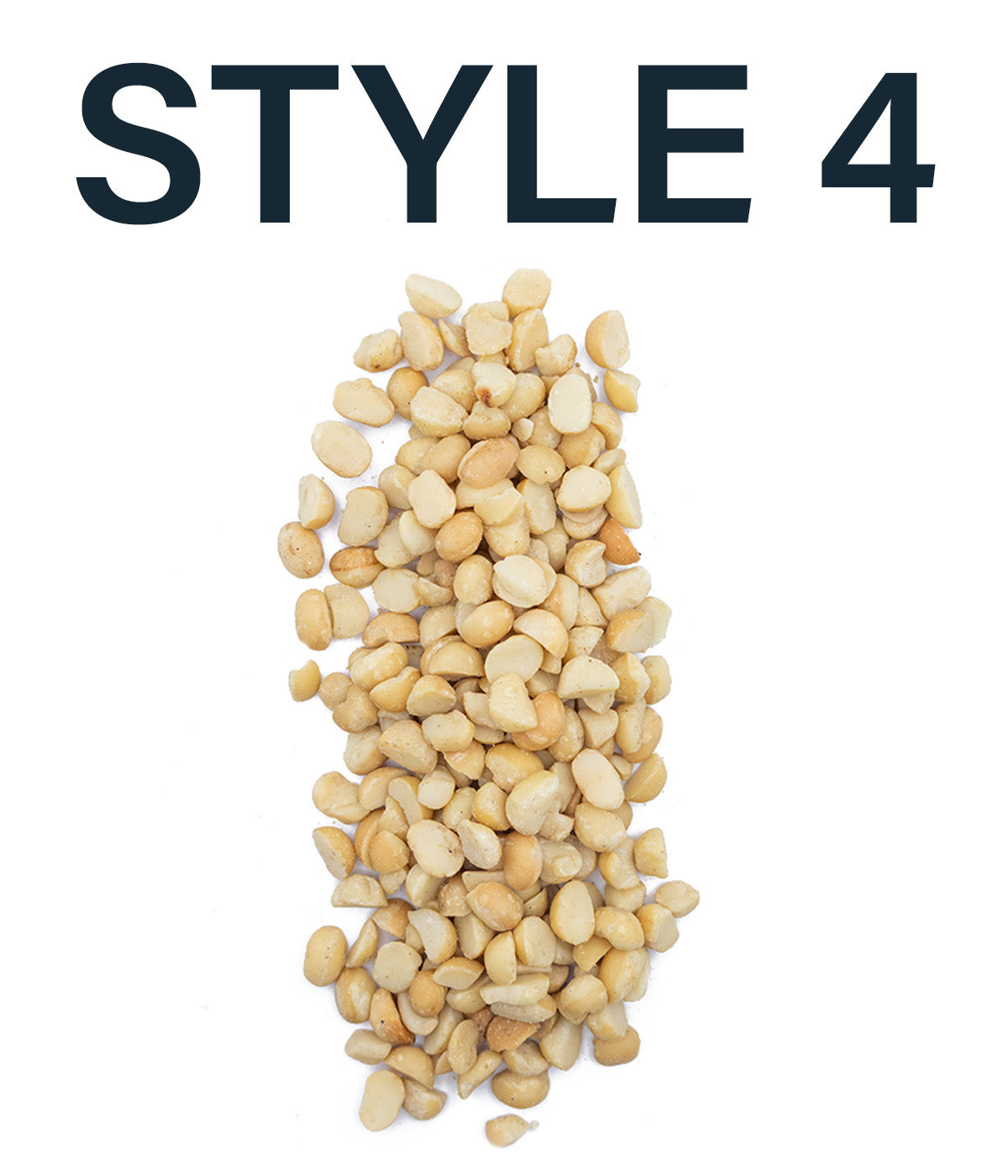 Close up of a pile of Hāmākua Macadamia Nut Company Style 4 Bulk Mac Nuts