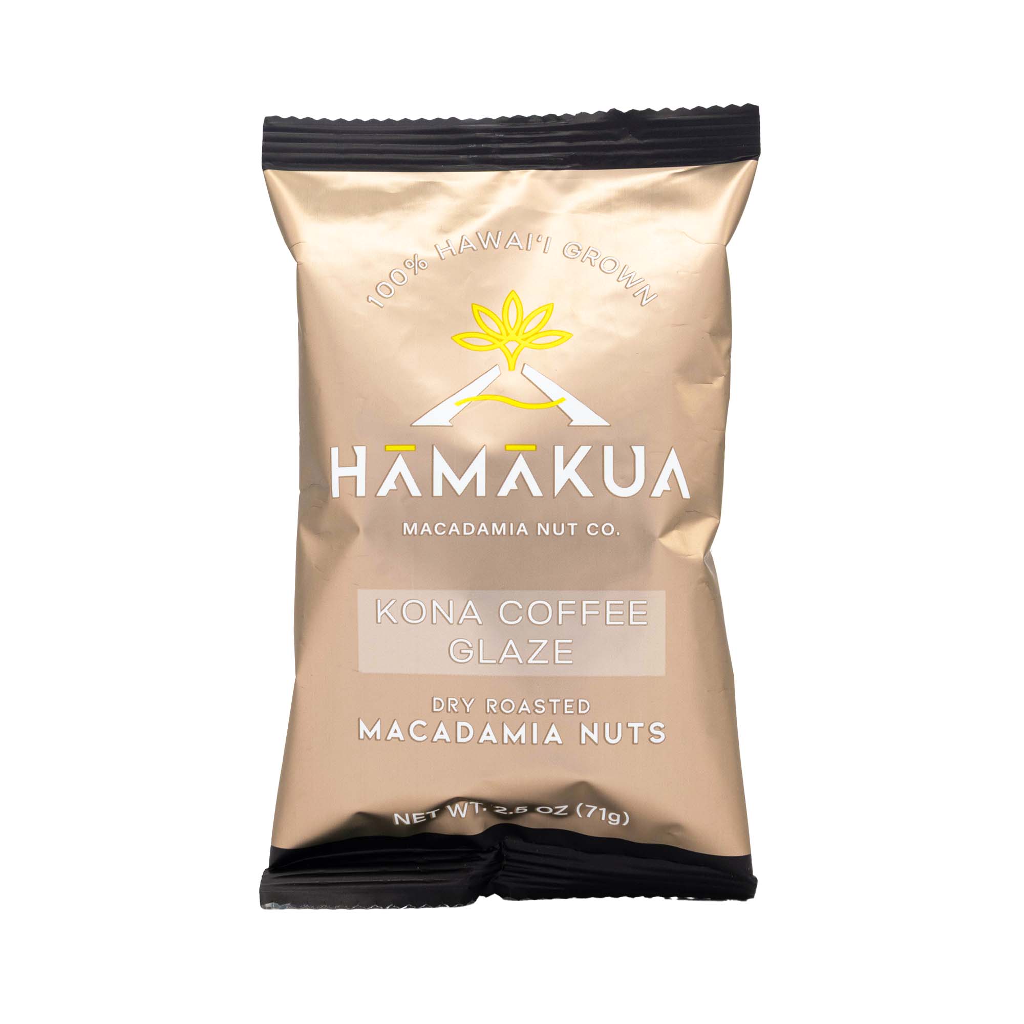 Hāmākua Macadamia Nut Company Kona Coffee Glaze macadamia nuts 2.5oz pouch